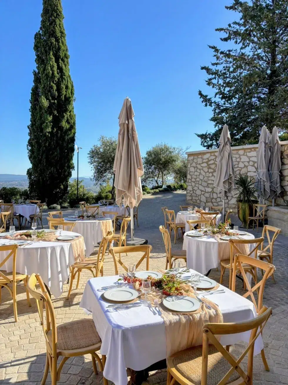 Cérémonie d'anniversaire au domaine jourdan près d'Aix en Provence