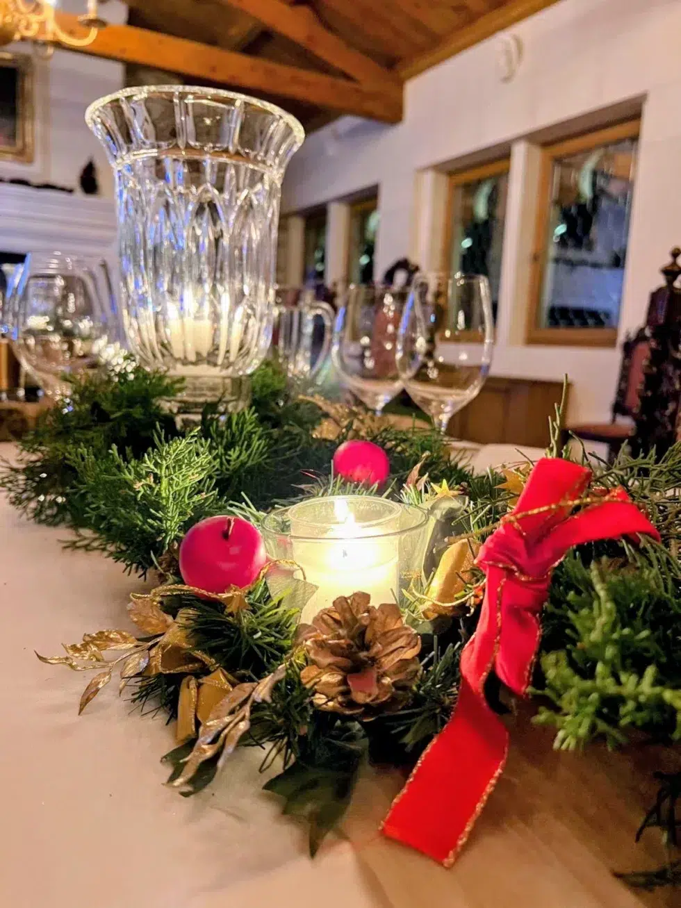 diner de noel au Domaine Jourdan au Puy Saint réparade